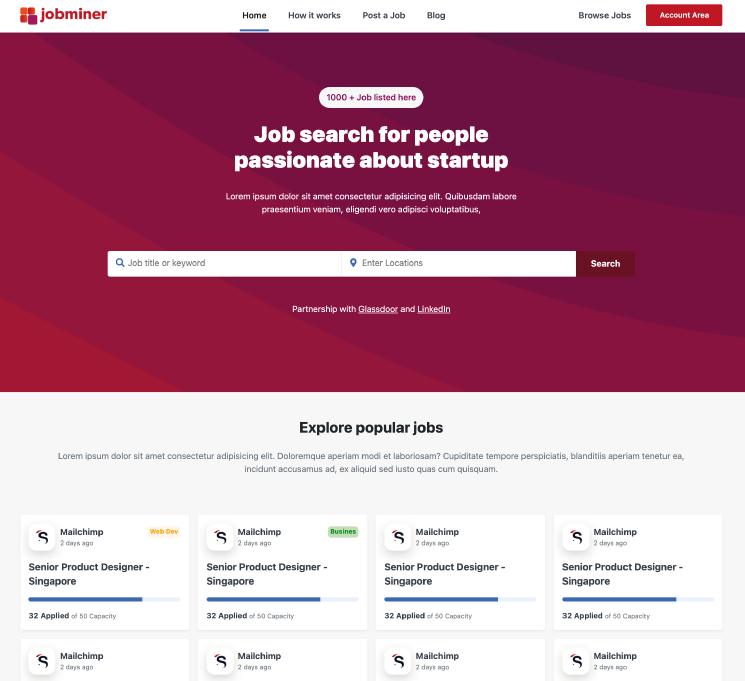 jobminer theme