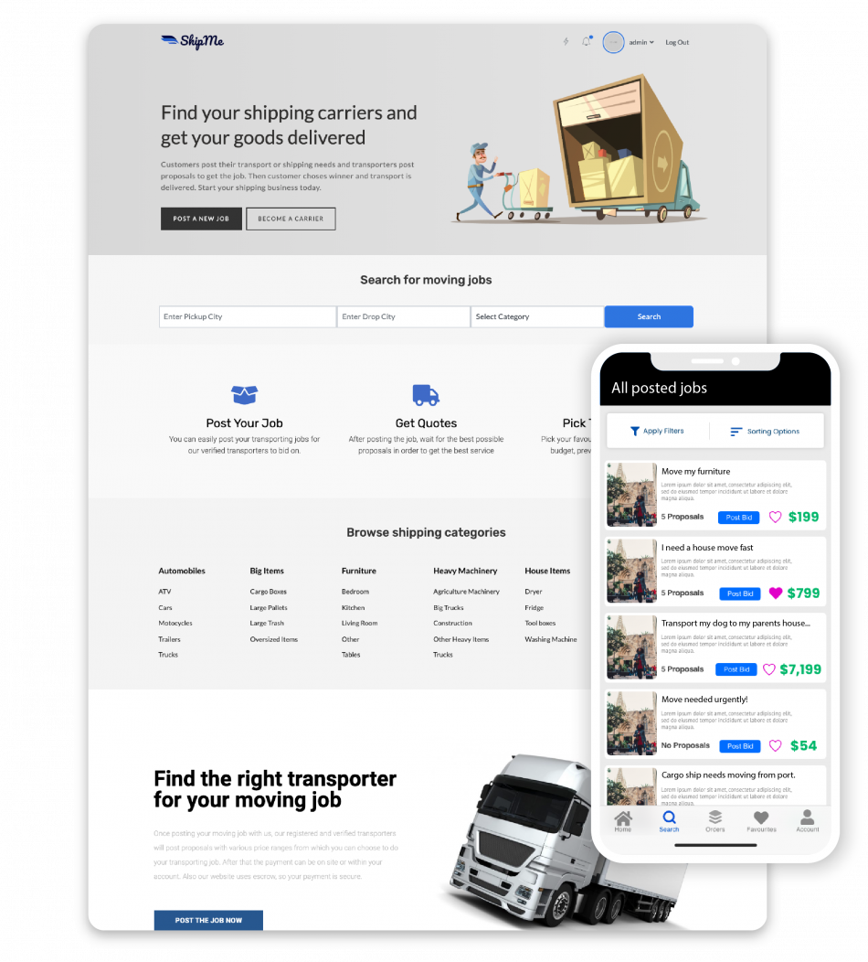 WordPress Shipme Transportation Theme