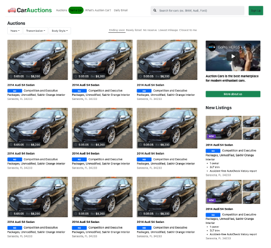 car auction theme wordpress