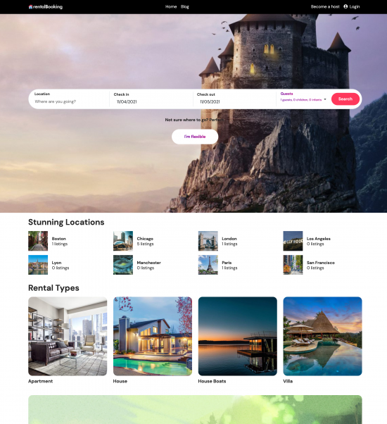 WordPress Rental Booking Theme