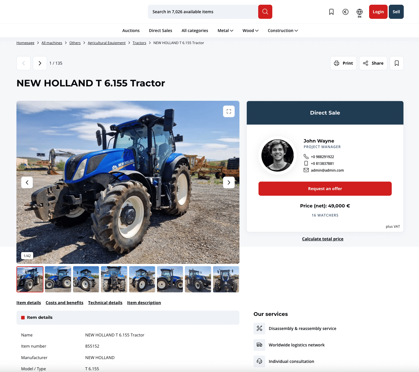 auctions for farm equipment