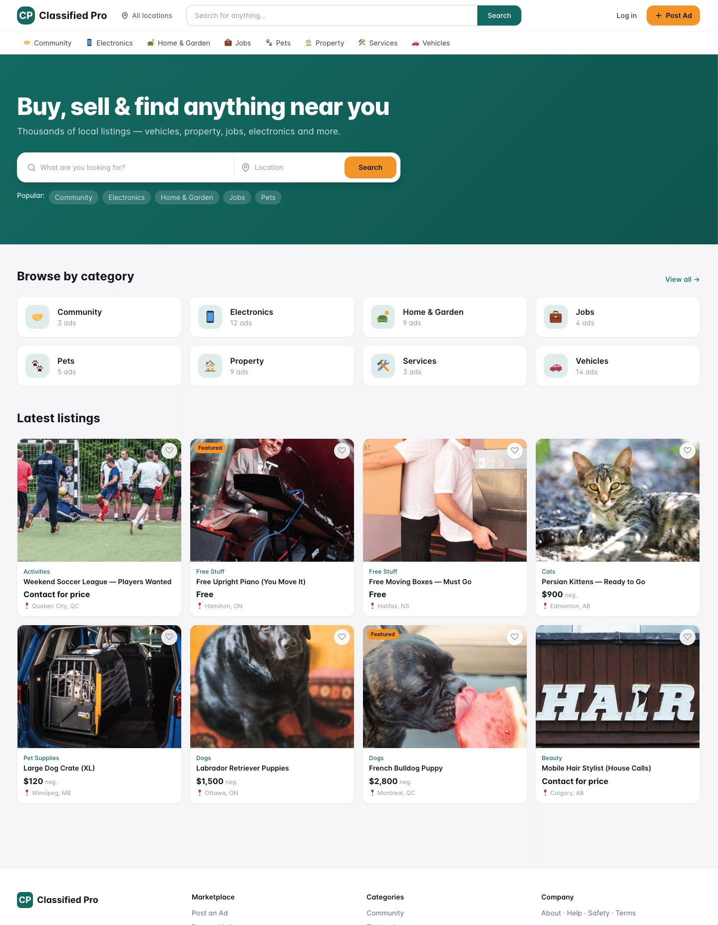 WordPress Classified Theme